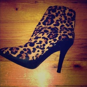 Leopard boots, 4inch heel