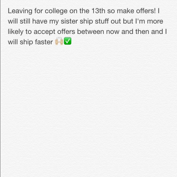 Please make offers!