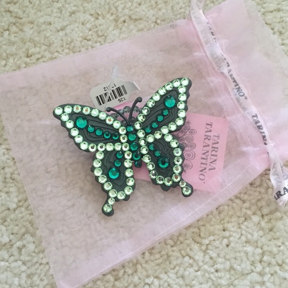 Tarina Tarantino lucite butterfly ring