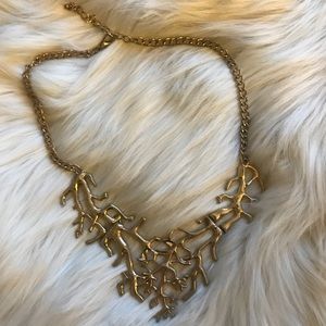 Gold Coral Necklace