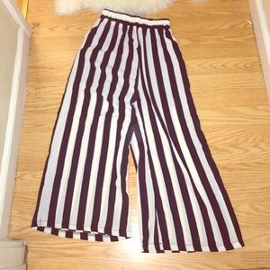 Knee high flare pants