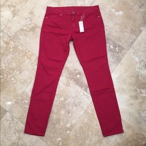 NWT Blank NYC red skinny jeans Size 31