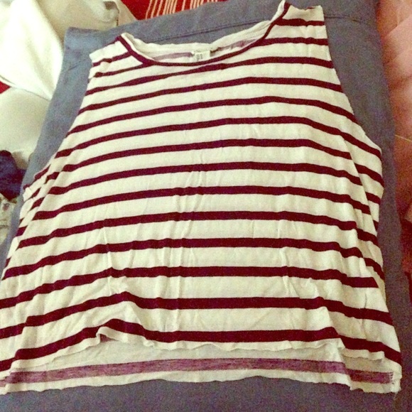Striped tank top.