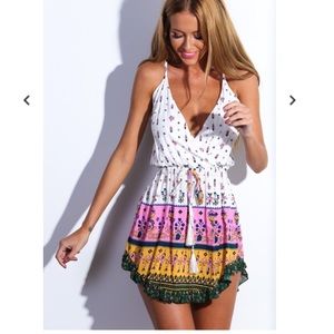 Boho print dress