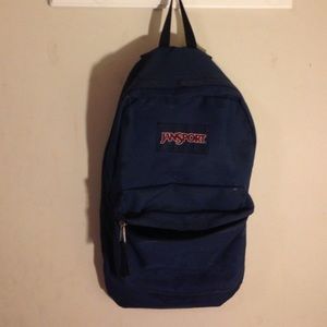 Navy Blue Jansport Backpack