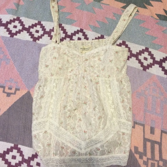 Lace floral blouse