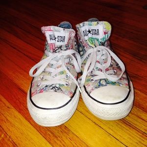 Rare graffiti printed converse all stars🙊