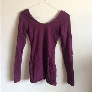 Stretchy Maroon Long Sleeve