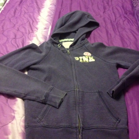 Purple Huskies zip up hoodie