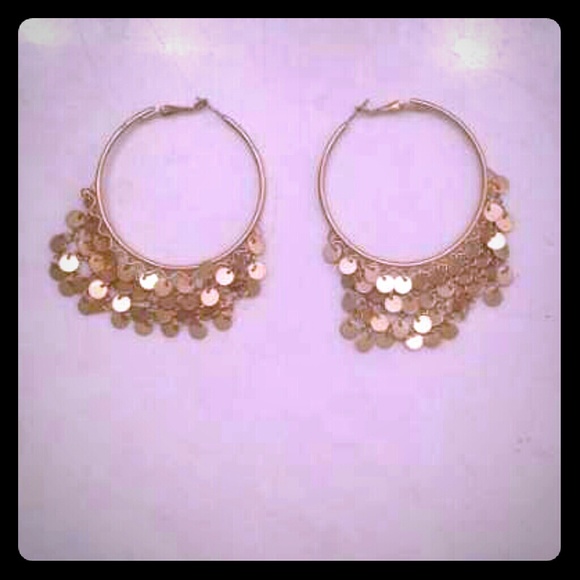 Golden Hoop earrings