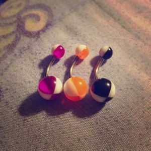 3 14g belly rings