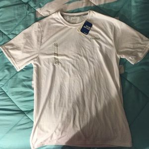 White dry-fit shirt