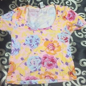 Top summer floral pastel