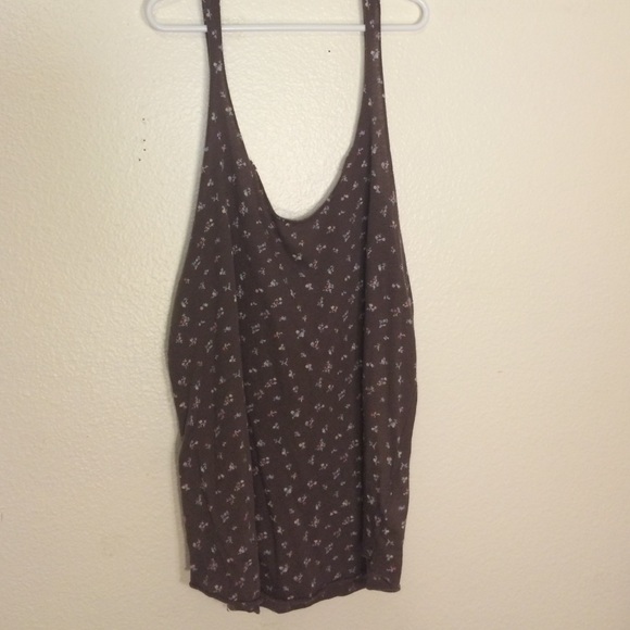 Brown Floral Tank