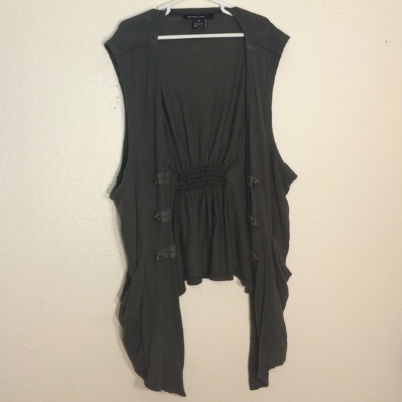 Green Sleeveless Cardigan