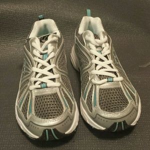 Brand new blue and grey tennis shoes
