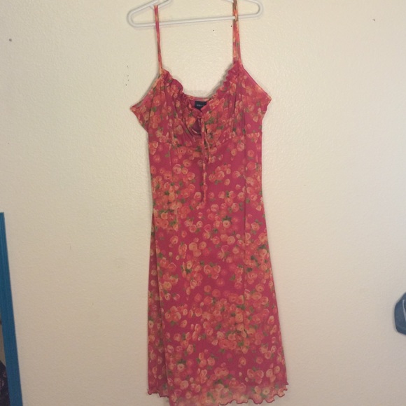 Red Floral Dress