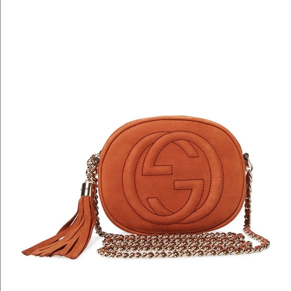 [SOLD] GUCCI Soho Nubuck Leather Mini Chain Bag