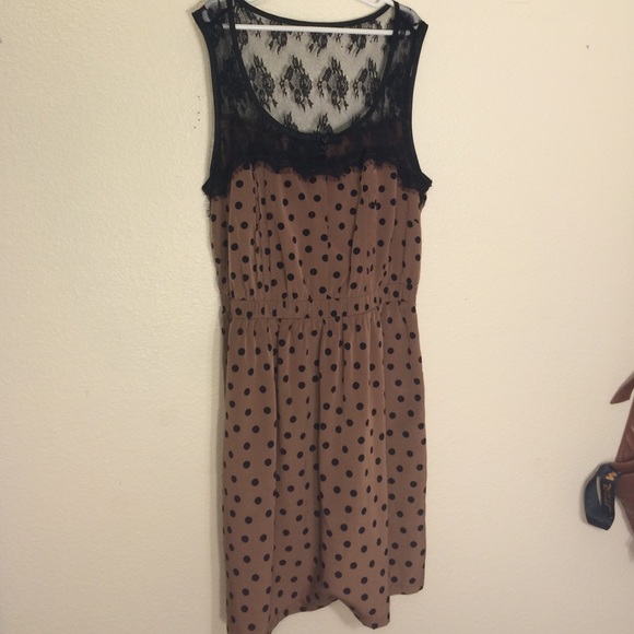 Brown Polka Dot Dress