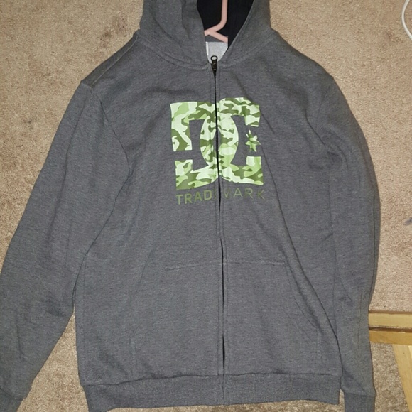 GREY CAMO DC HOODED SWEATSHIRT