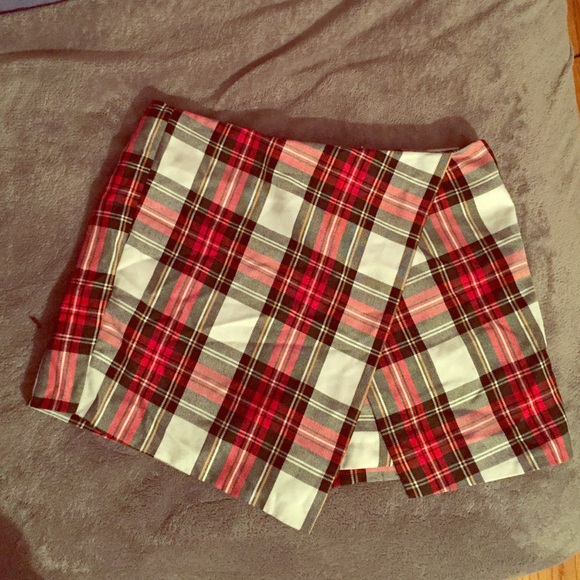 Topshop Plaid Skort