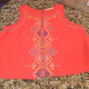 Beautiful bright never worn embroidered top