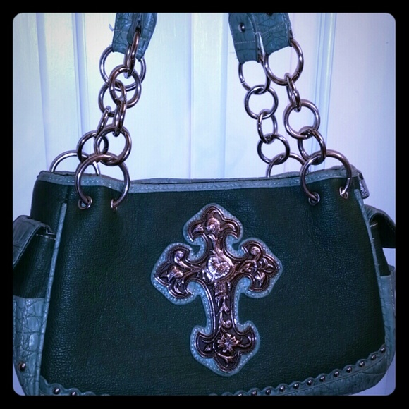 Large Green Montana West Purse