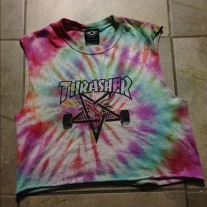 Tie Dye Thrasher Skateboard Magazine Tee