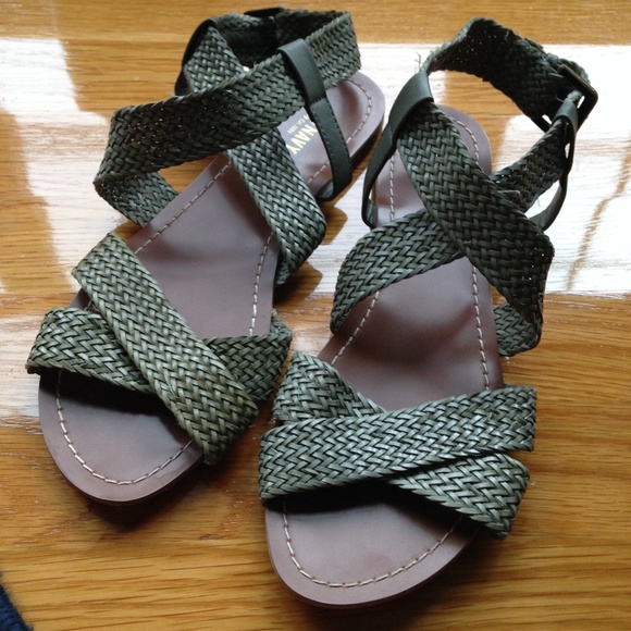 Olive Woven Sandal