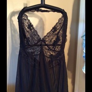 Sexy halter lace teddy chemise nightie size 26/28