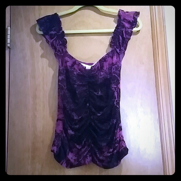 Diane vonFurstenberg Nylon Dressy Tank Blouse