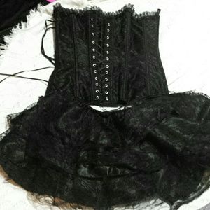 Corset Top Tutu Skirt club wear Sexy Dress