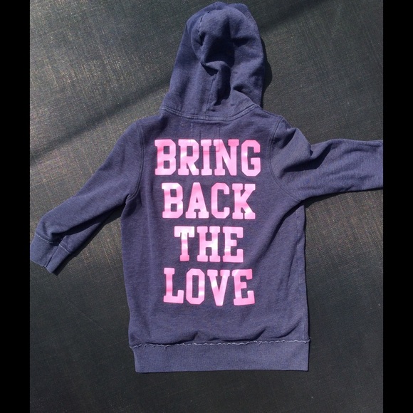 Navy V Neck Hoodie