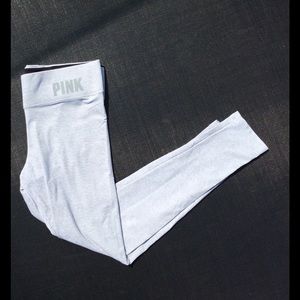 Grey Fleece Lined Yoga Leggings