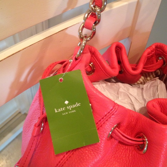 NWT KATE SPADE COBBLE HILL KATIE CORAL BAG PURSE - Picture 3 of 6