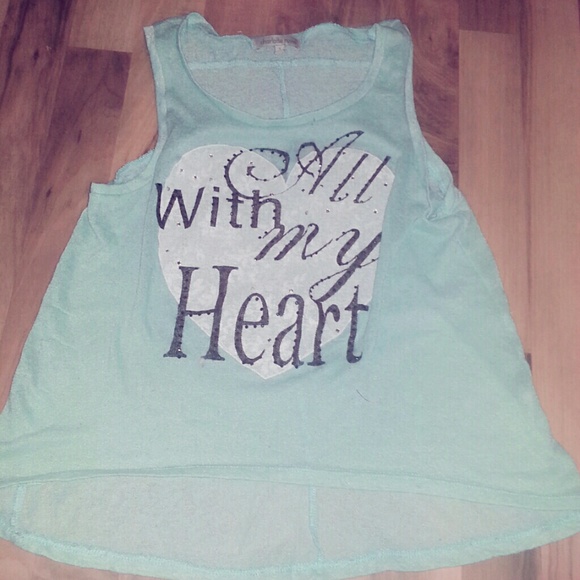 Teal tank top