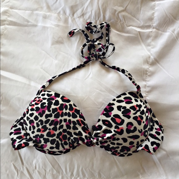 Leopard Bikini Top (Push Up)