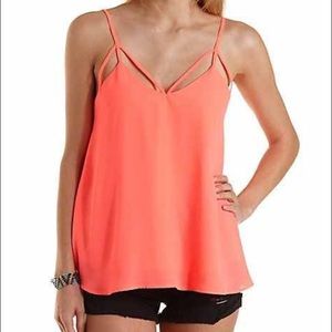 Neon Caged Swing Tank Top