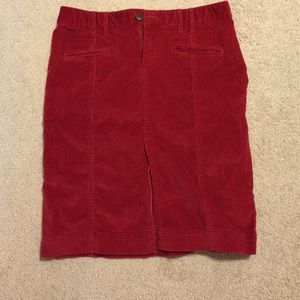 red stretch corduroy AE outfitters
