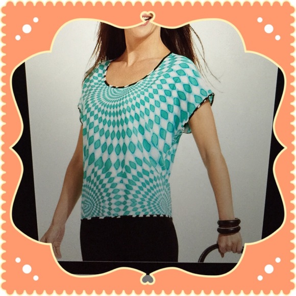 Style & Co highlow Printed Top