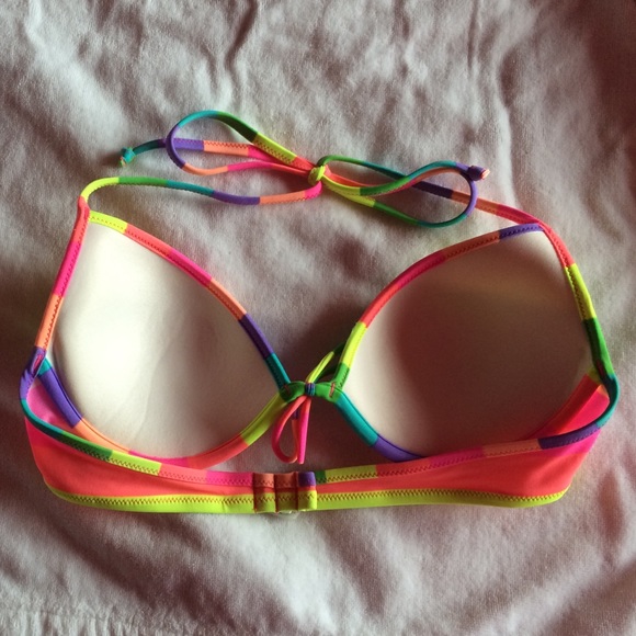 Victoria's Secret striped bathing suit top (NWOT) - Picture 2 of 3