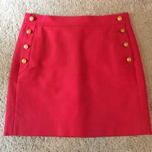 Jcrew postage stamp sailor mini skirt in hot pink