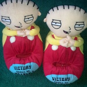 Never worn cute Stewie Griffin slippers