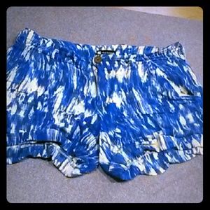Blue & white shorts