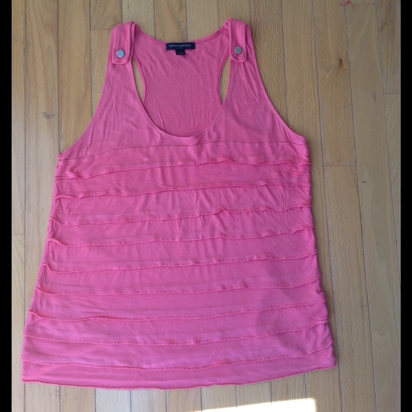 Banana Republic Pink Tank Top w/ Silver Buttons - Picture 3 of 4