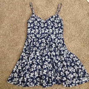 Short floral print dress