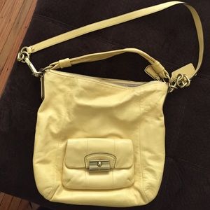 Coach Kristin yellow hobo bag