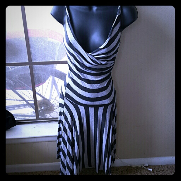 Striped stretch dress