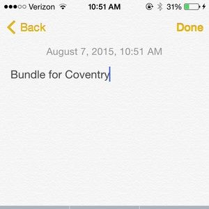 Reserved Bundle for Coventry
