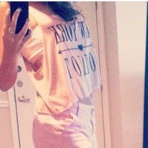 New York London crop top
